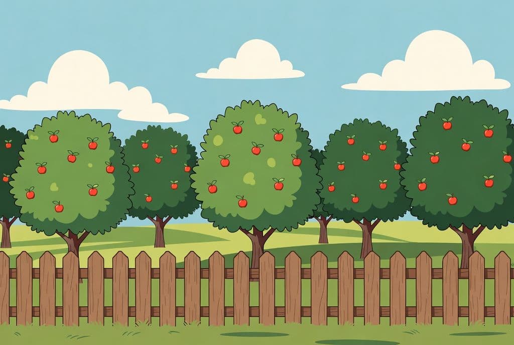 Чи може на всіх деревах рости 225 яблук?