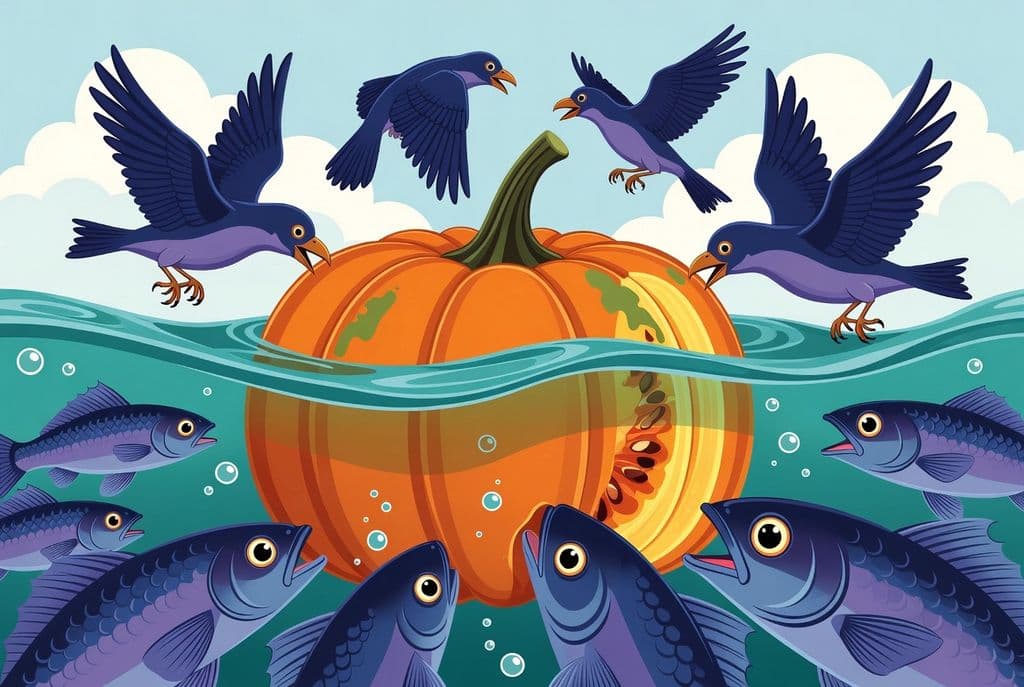 Гарбуз у ставку