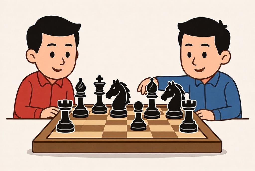 Коні на шаховій дошці