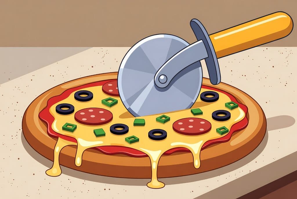Розрізати піцу
