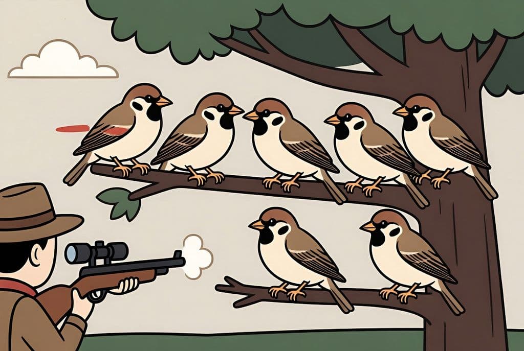 Скільки горобців залишилося?