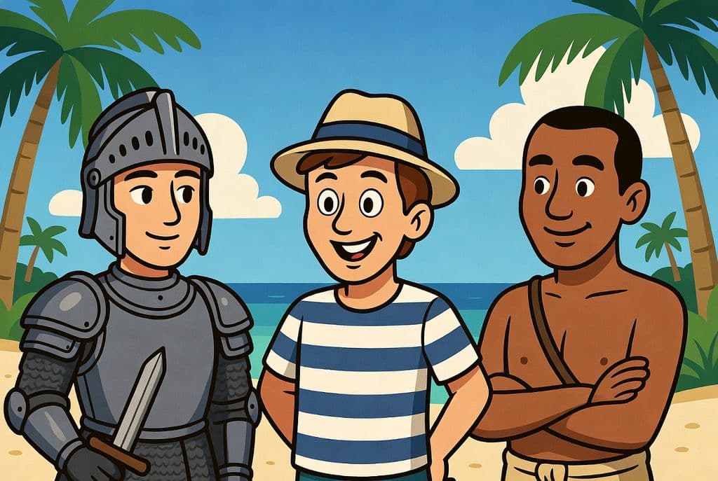 Троє жителів острова