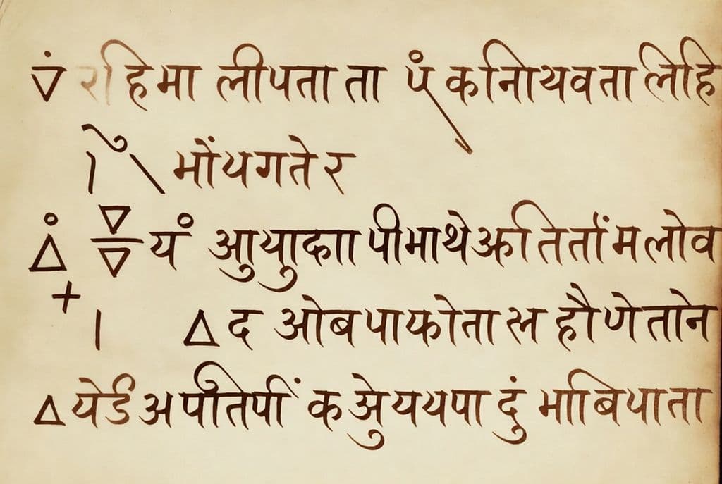 З Бахшалійського рукопису