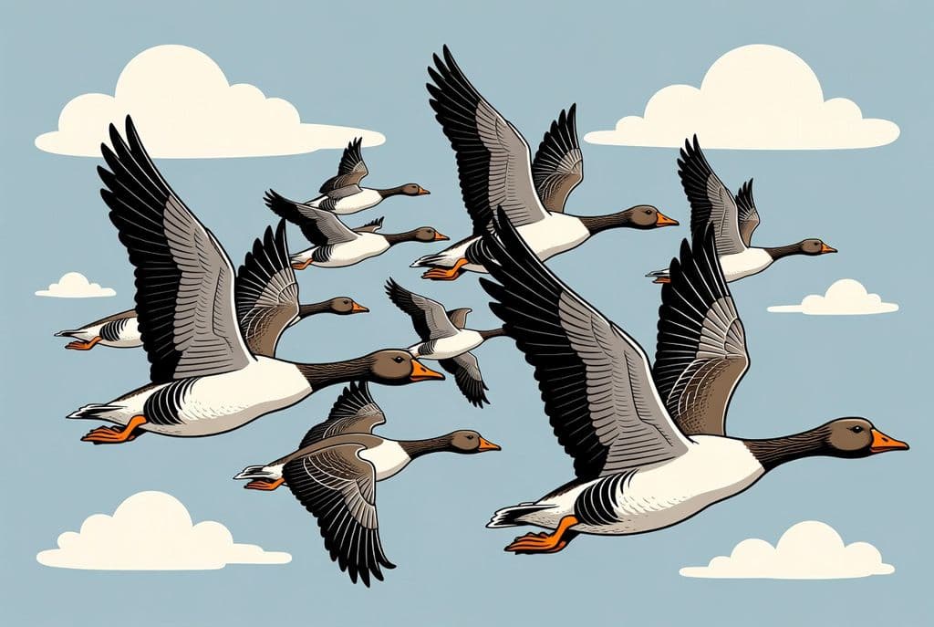 Зграя гусаків