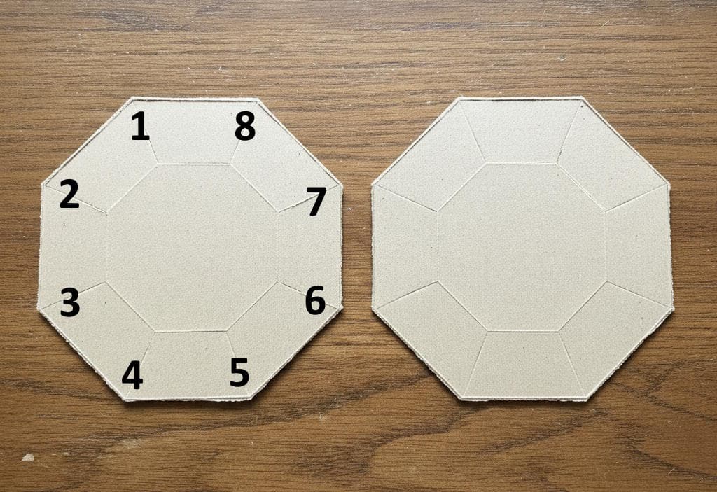2 правильних восьмикутники