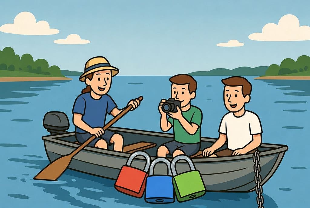 Човен на трьох