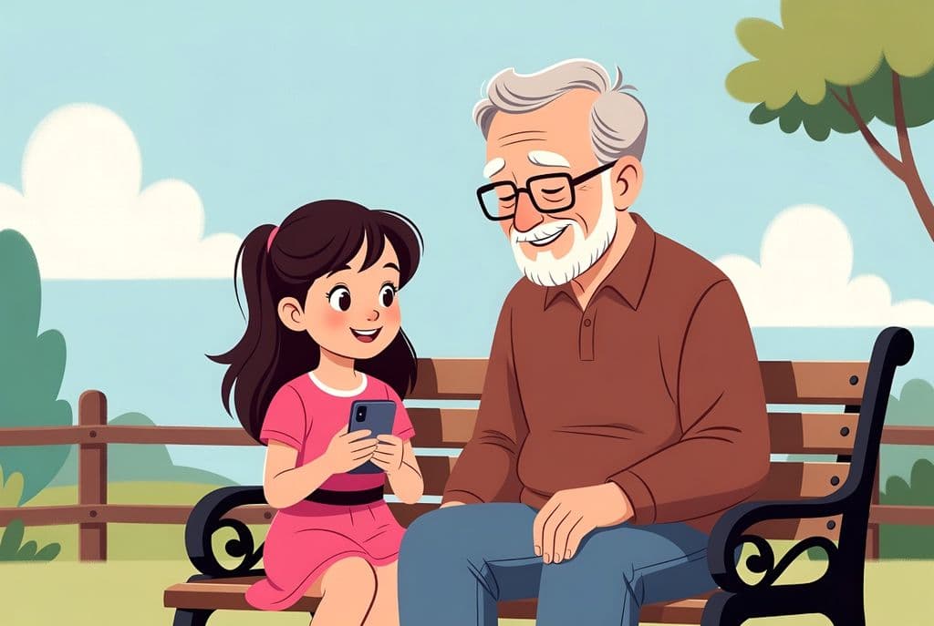 Дідусь і внучка